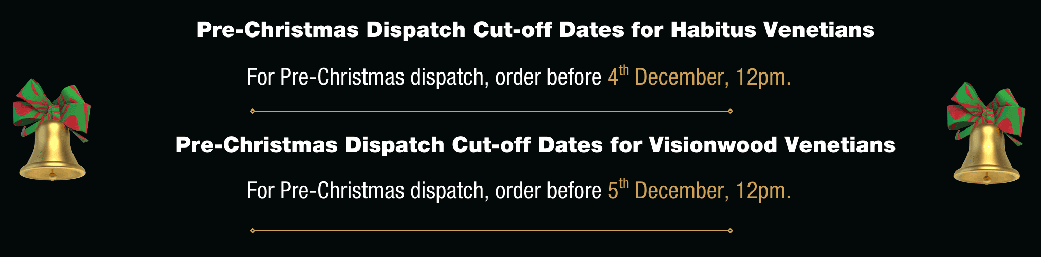 Wood Look Venetian Blinds Pre-Christmas Dispatch Cut Off Dates (1)